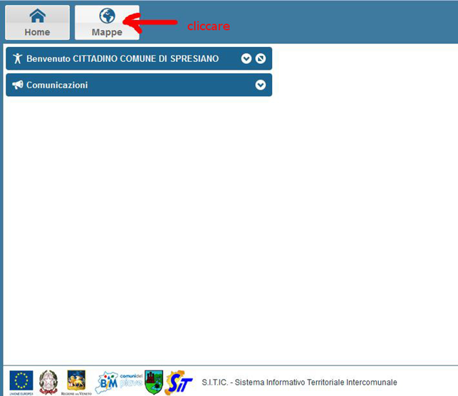 Maschera visualizzazione mappa