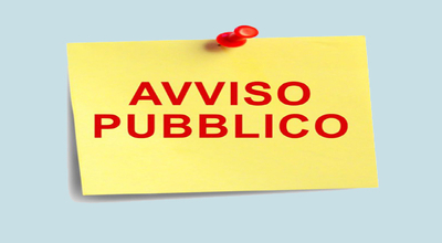 Post-it avviso pubblico